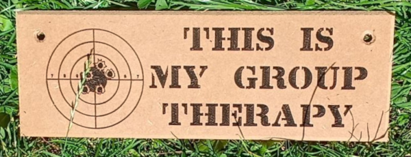 Group Therapy wooden sign