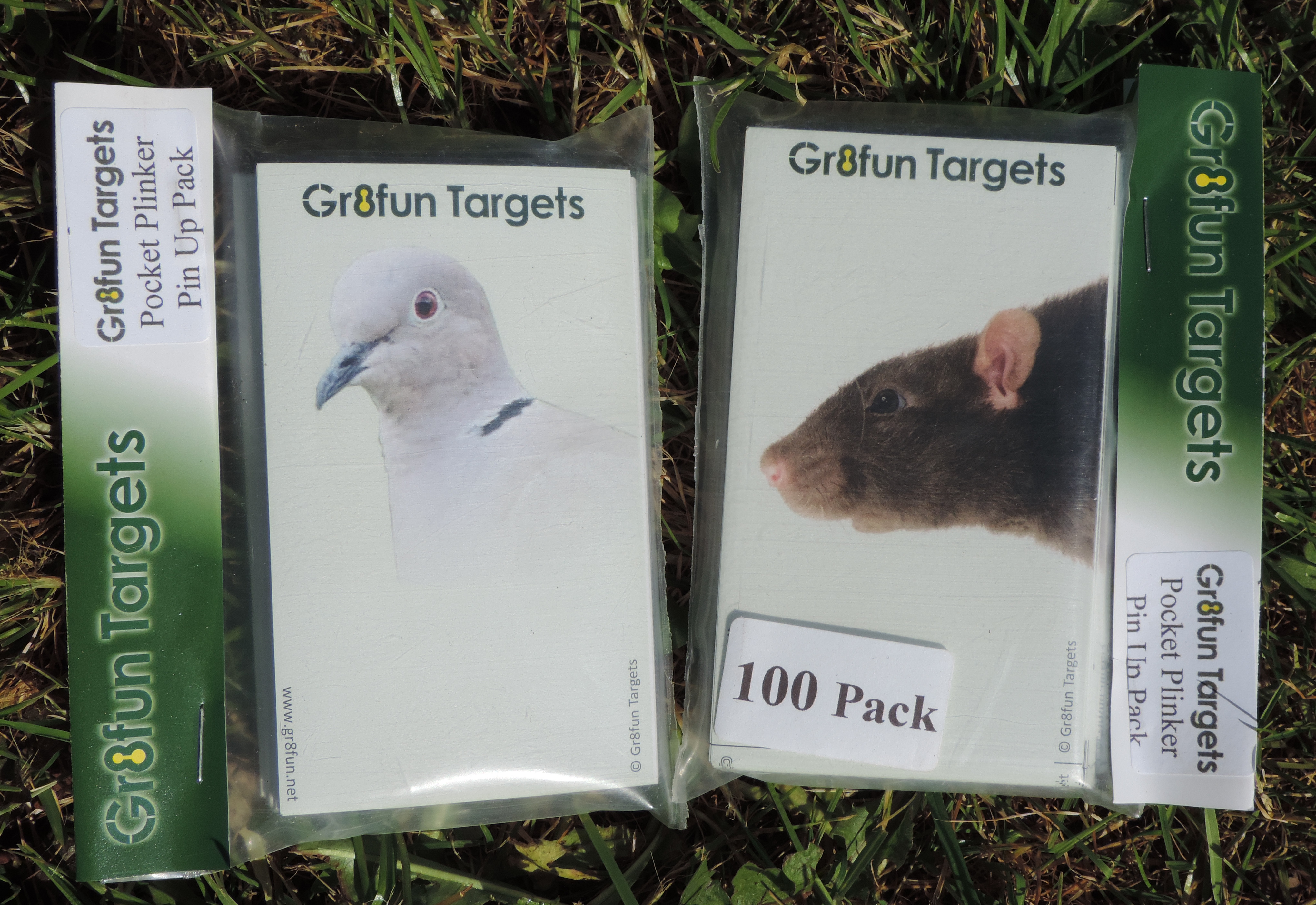 Pocket Plinkers Pin Up Pack- Rat And Collared Dove - 100 targets